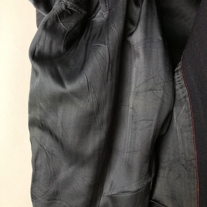 Stafford Stripe Pattern Blazer, Tailored Jacket, Made in USA, Men's Size L unclear navy blue type Vintage Second Hand