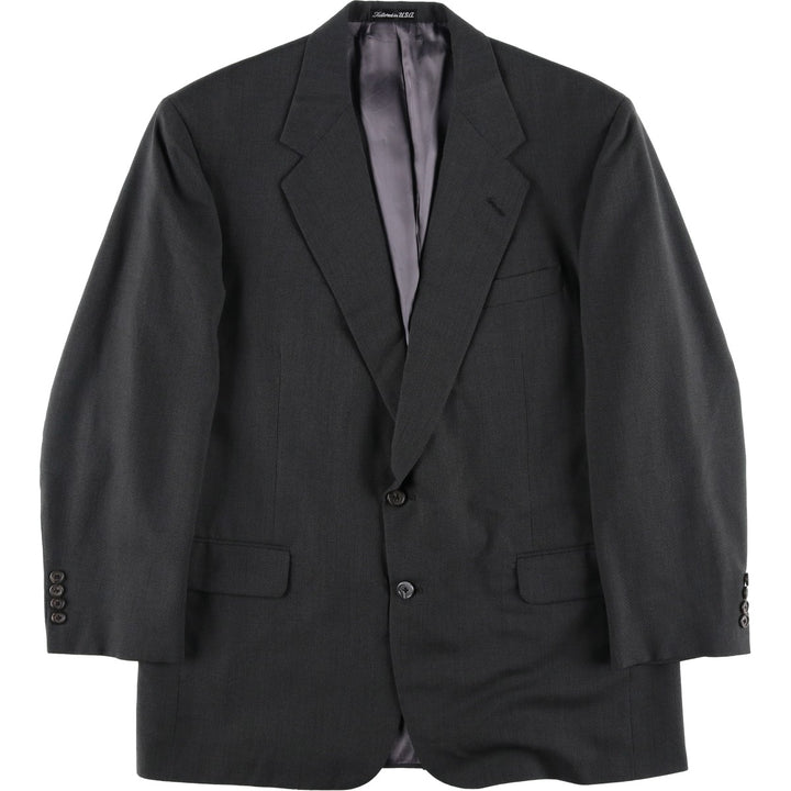 H.FREEMAN and SON wool tailored jacket, made in the USA, men's size L wool Green type dark green Vintage Second Hand