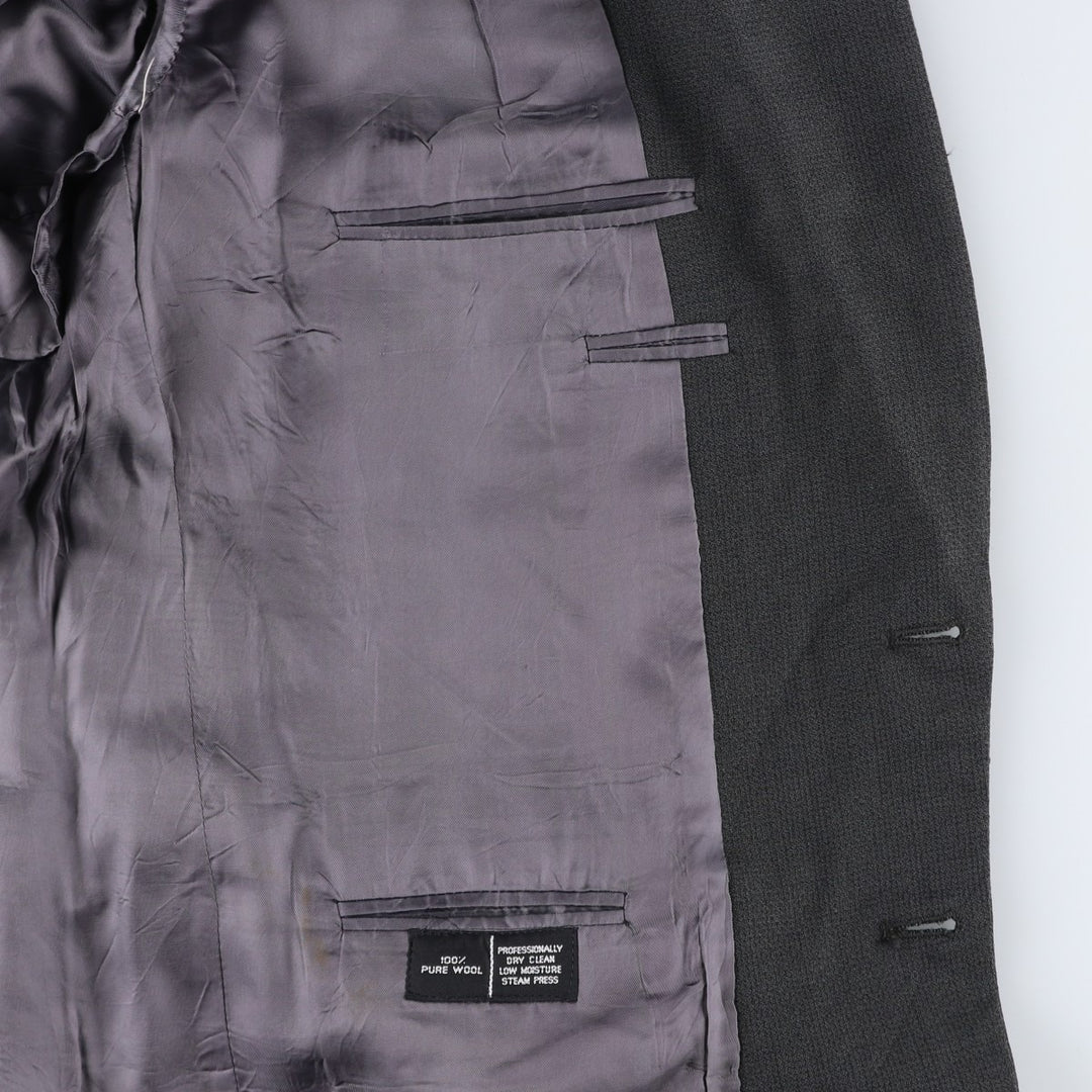 H.FREEMAN and SON wool tailored jacket, made in the USA, men's size L wool Green type dark green Vintage Second Hand