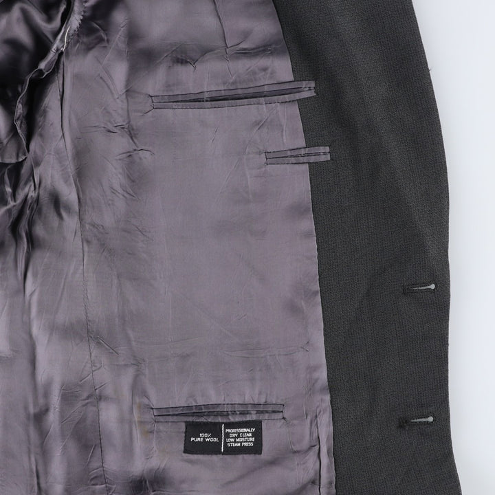 H.FREEMAN and SON wool tailored jacket, made in the USA, men's size L wool Green type dark green Vintage Second Hand