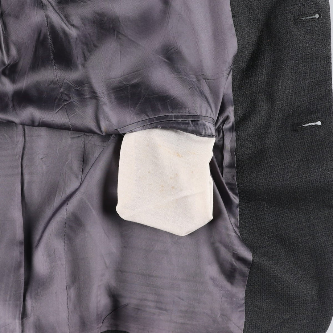 H.FREEMAN and SON wool tailored jacket, made in the USA, men's size L wool Green type dark green Vintage Second Hand