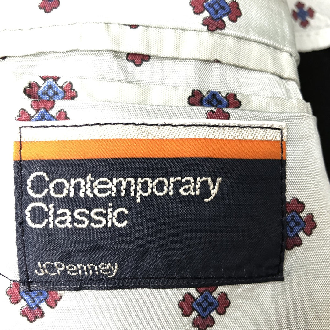 JCPenney Contemporary Classic Blazer, Men's Medium unclear black type Vintage Second Hand