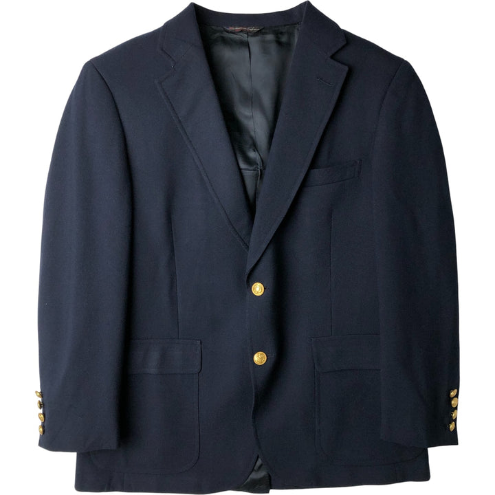 Kelly Navy Blazer, Tailored Jacket, Made in USA, Men's Size Medium unclear navy blue type Vintage Second Hand