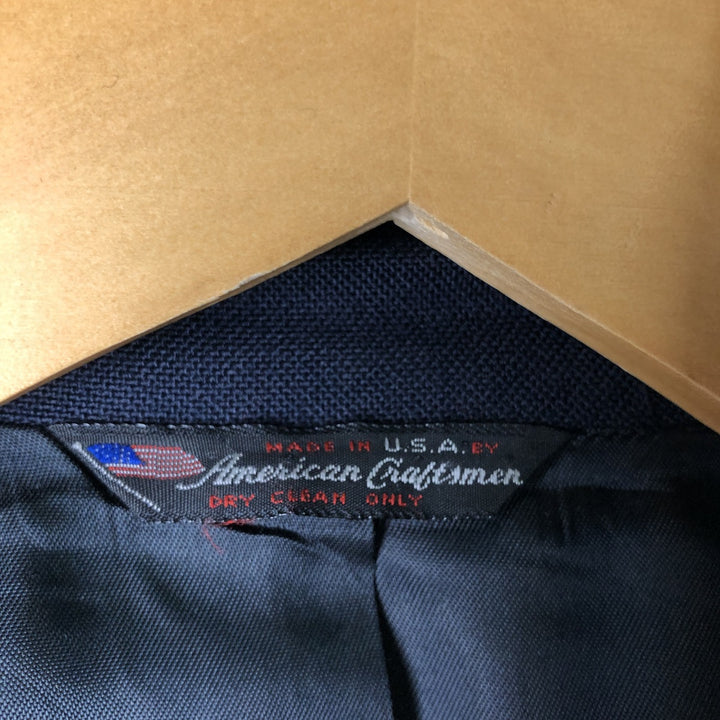 Kelly Navy Blazer, Tailored Jacket, Made in USA, Men's Size Medium unclear navy blue type Vintage Second Hand
