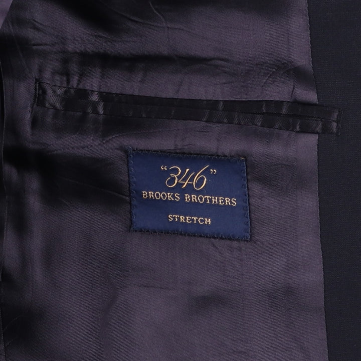 Brooks Brothers 346 Wool Tailored Jacket, Men's Size Medium wool navy blue type Vintage Second Hand