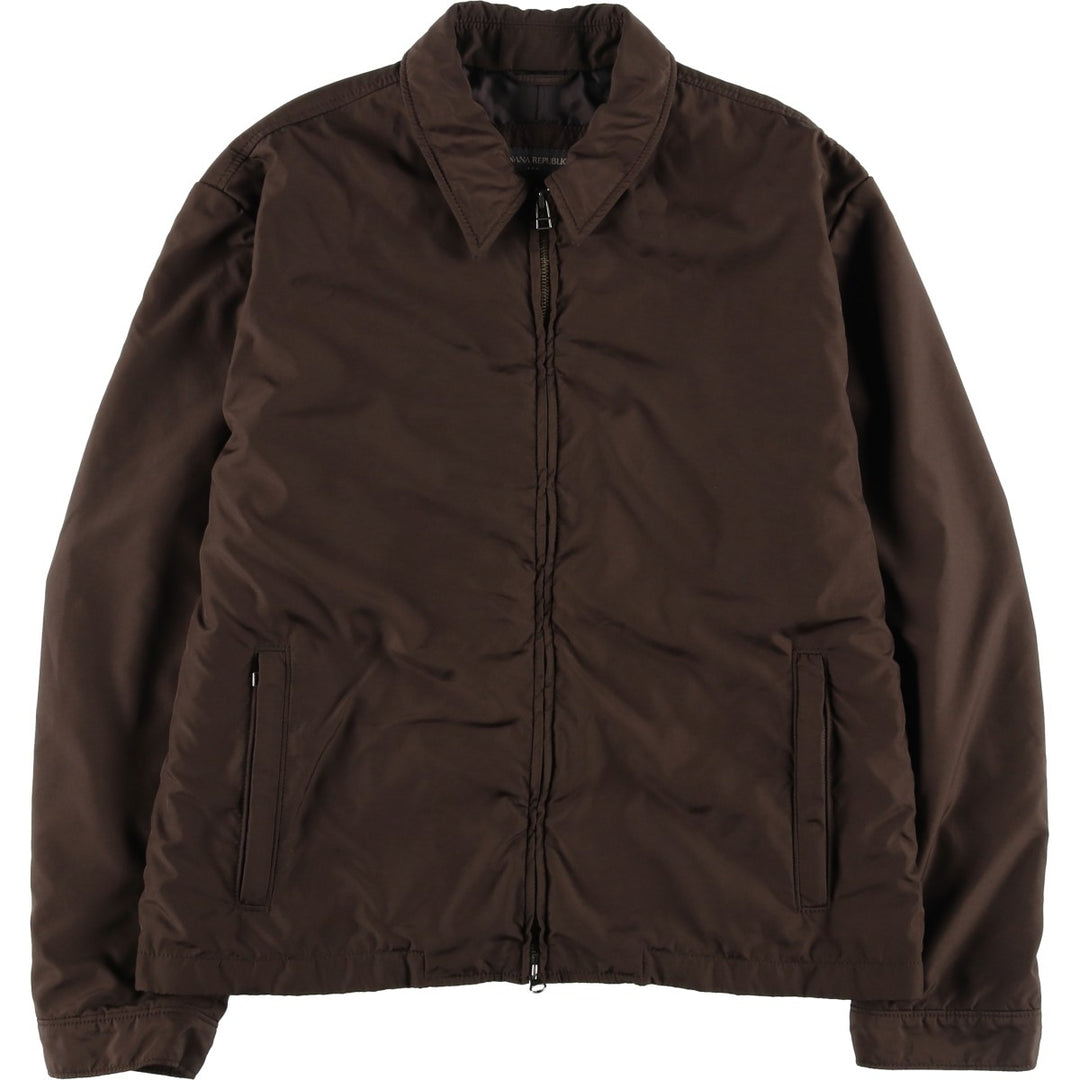 2000'S Banana Republic Swing Top Sports Jacket, Men's Size L polyester brown type Vintage Second Hand