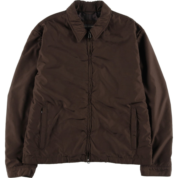 2000'S Banana Republic Swing Top Sports Jacket, Men's Size L polyester brown type Vintage Second Hand