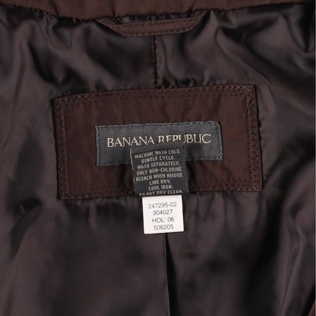 2000'S Banana Republic Swing Top Sports Jacket, Men's Size L polyester brown type Vintage Second Hand