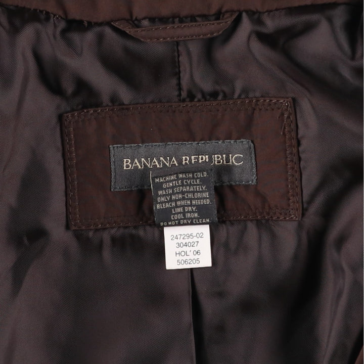 2000'S Banana Republic Swing Top Sports Jacket, Men's Size L polyester brown type Vintage Second Hand