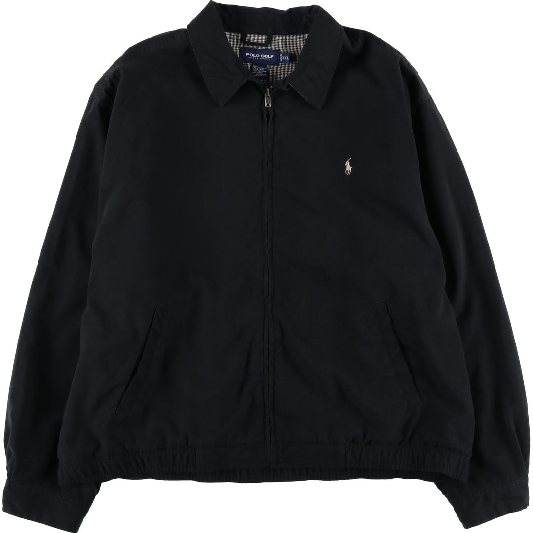 Ralph Lauren POLO GOLF Swing Top Sports Jacket, Men's XXL polyester black type Vintage Second Hand