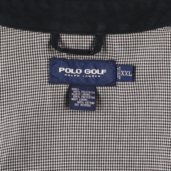 Ralph Lauren POLO GOLF Swing Top Sports Jacket, Men's XXL polyester black type Vintage Second Hand