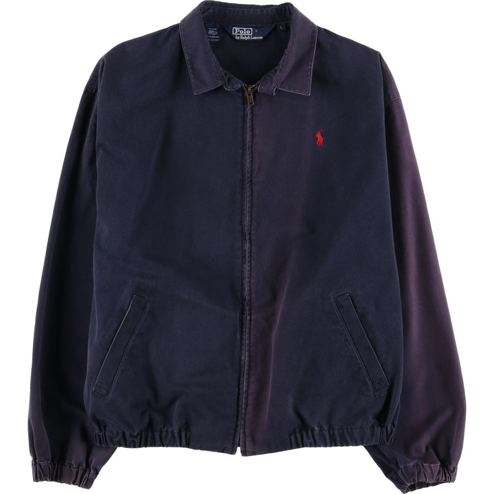 Ralph Lauren POLO by Ralph Lauren Swing Top Sports Jacket Men's L size cotton navy blue type Vintage Second Hand