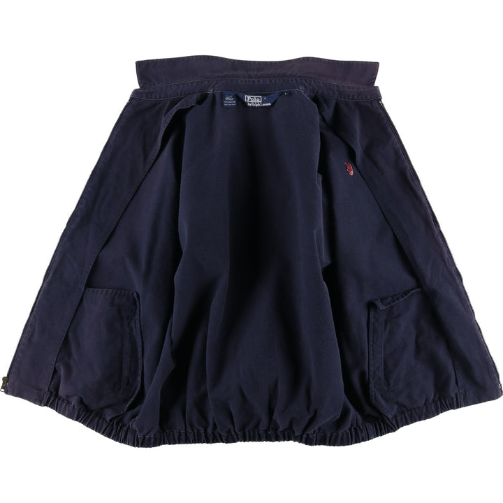 Ralph Lauren POLO by Ralph Lauren Swing Top Sports Jacket Men's L size cotton navy blue type Vintage Second Hand