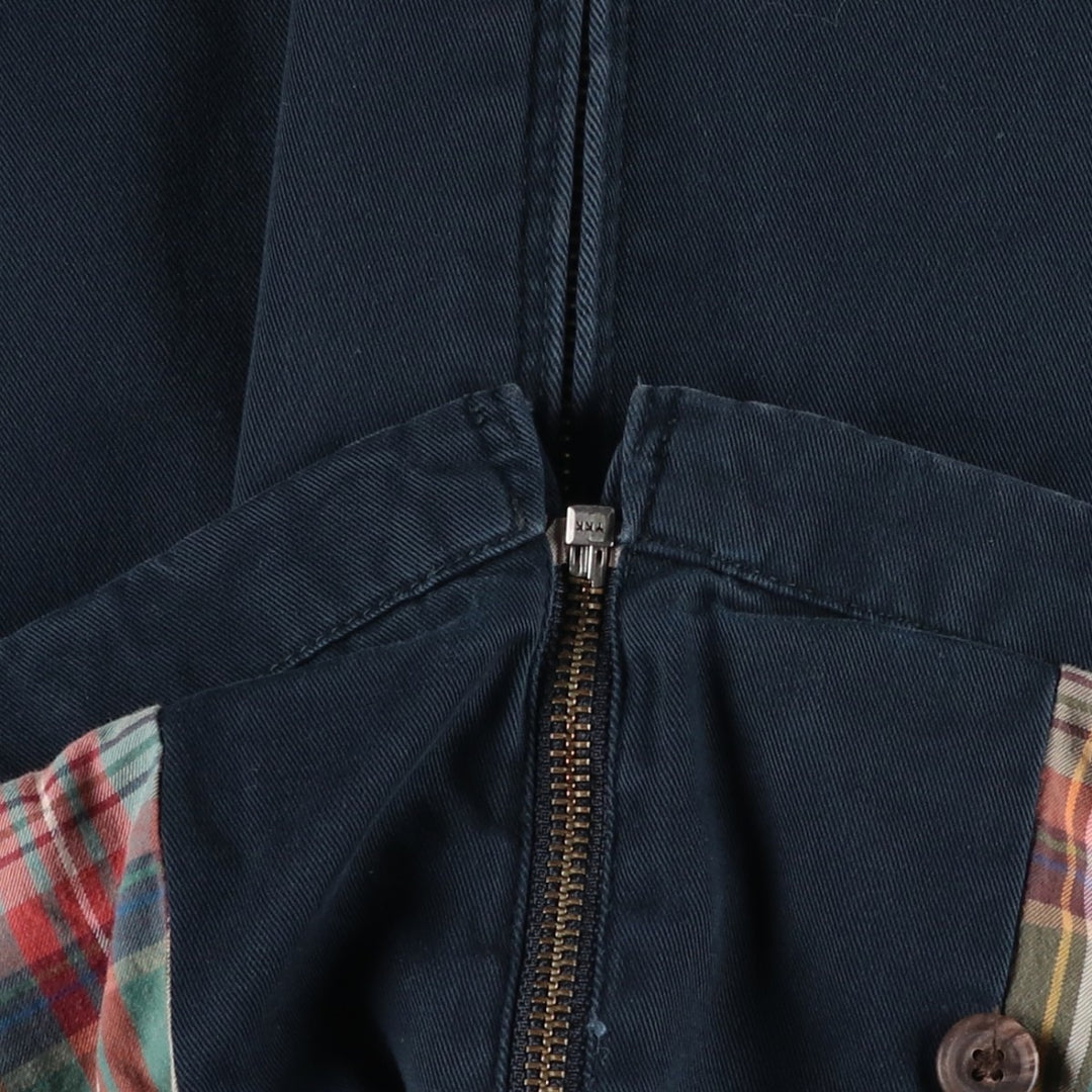 Ralph Lauren POLO by Ralph Lauren Swing Top Sports Jacket Men's XXL cotton navy blue type Vintage Second Hand