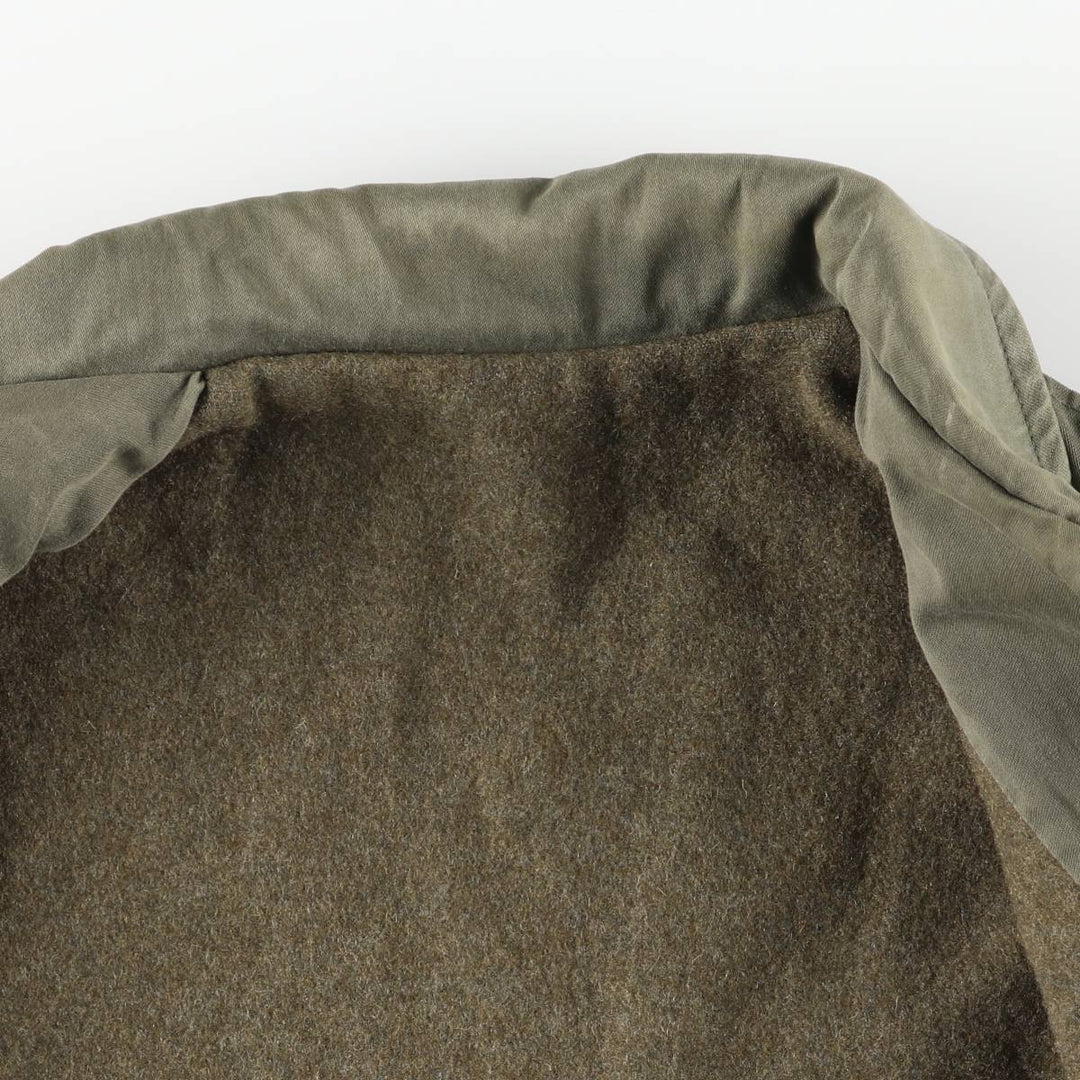 Vintage French military jacket, men's size L unclear Khaki type Vintage Second Hand