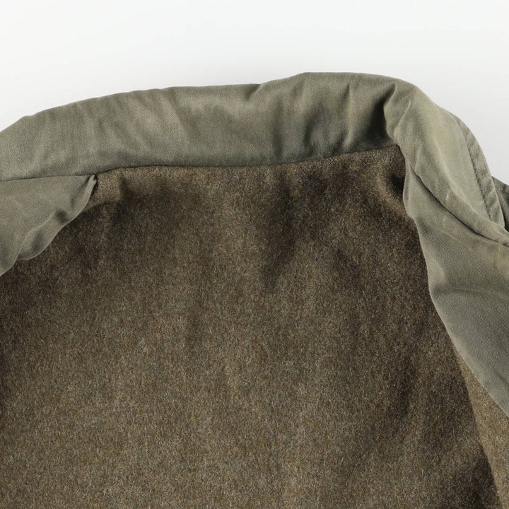 Vintage French military jacket, men's size L unclear Khaki type Vintage Second Hand