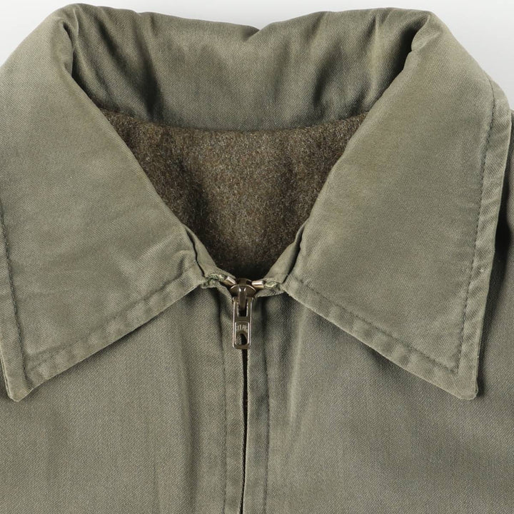 Vintage French military jacket, men's size L unclear Khaki type Vintage Second Hand
