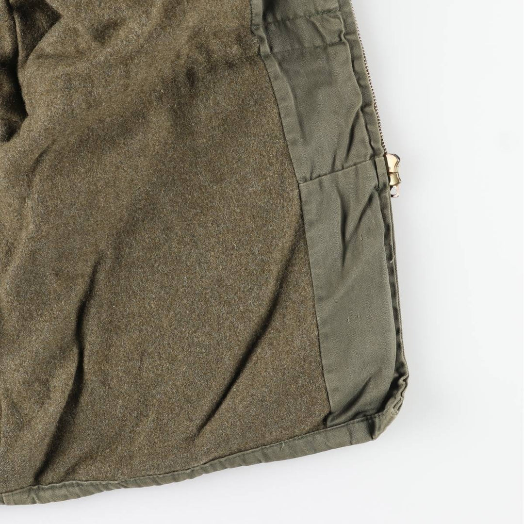 Vintage French military jacket, men's size L unclear Khaki type Vintage Second Hand