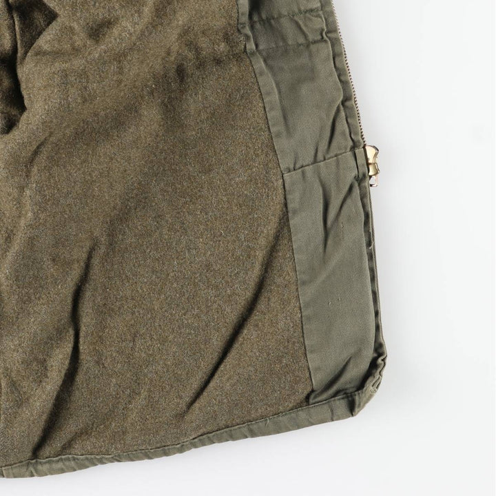 Vintage French military jacket, men's size L unclear Khaki type Vintage Second Hand
