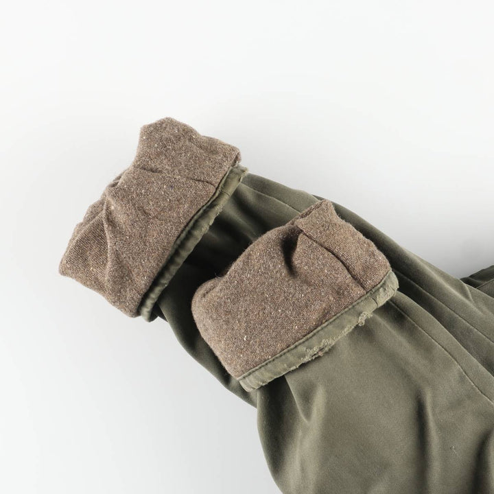Vintage French military jacket, men's size L unclear Khaki type Vintage Second Hand