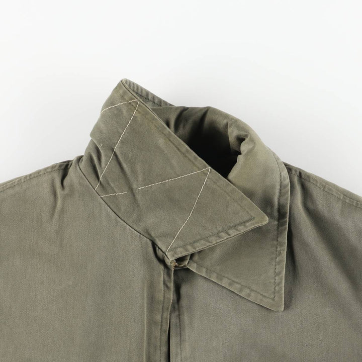 Vintage French military jacket, men's size L unclear Khaki type Vintage Second Hand