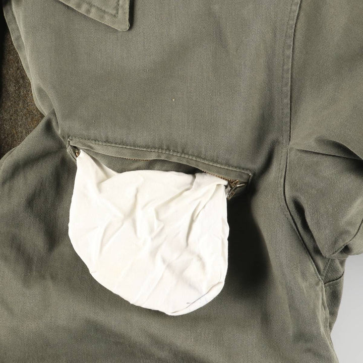 Vintage French military jacket, men's size L unclear Khaki type Vintage Second Hand