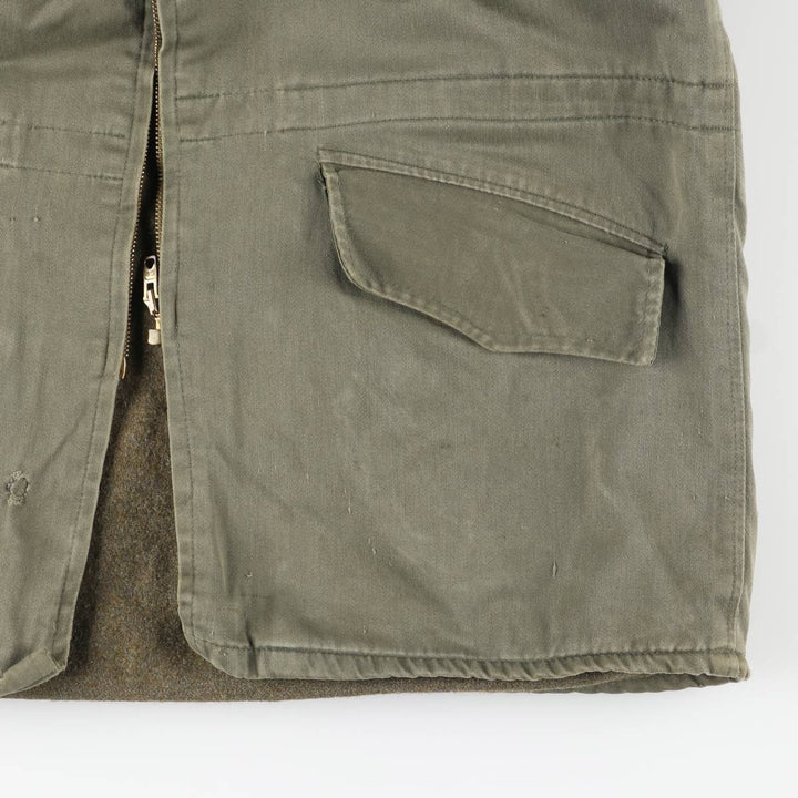 Vintage French military jacket, men's size L unclear Khaki type Vintage Second Hand