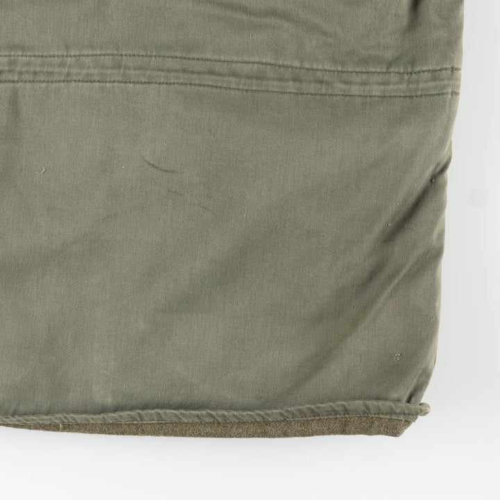 Vintage French military jacket, men's size L unclear Khaki type Vintage Second Hand