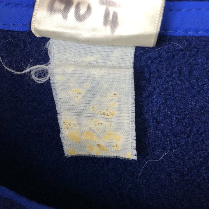 90'S LLBean Half-Snap Fleece Pullover, Men's XL, Vintage unclear navy blue type Vintage Second Hand