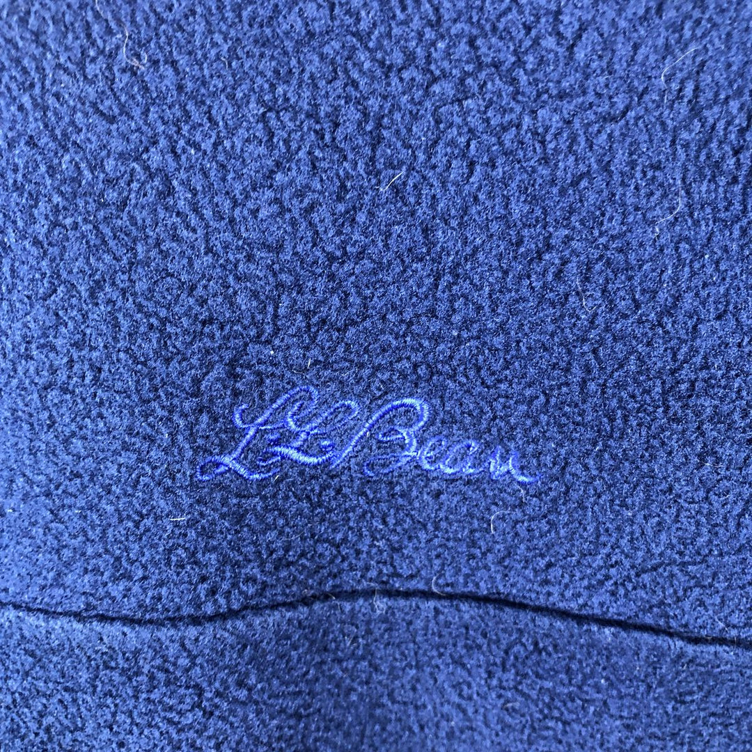 90'S LLBean Half-Snap Fleece Pullover, Men's XL, Vintage unclear navy blue type Vintage Second Hand