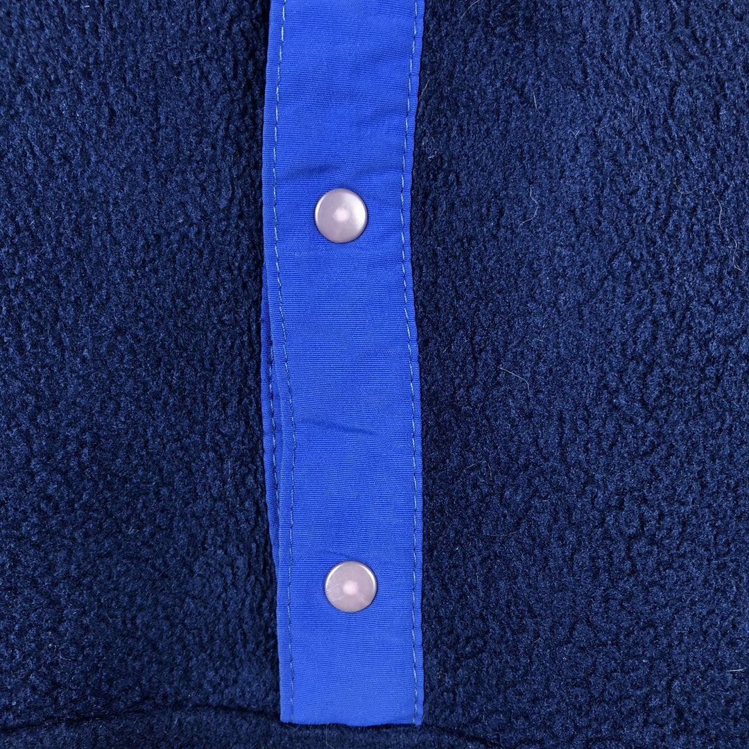 90'S LLBean Half-Snap Fleece Pullover, Men's XL, Vintage unclear navy blue type Vintage Second Hand