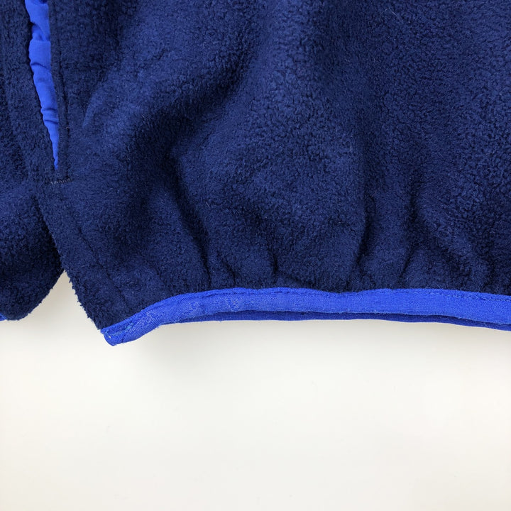 90'S LLBean Half-Snap Fleece Pullover, Men's XL, Vintage unclear navy blue type Vintage Second Hand