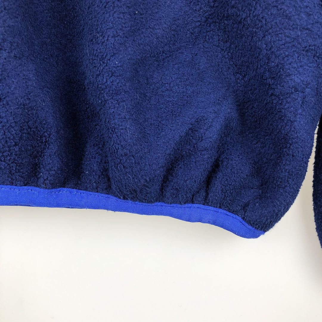 90'S LLBean Half-Snap Fleece Pullover, Men's XL, Vintage unclear navy blue type Vintage Second Hand