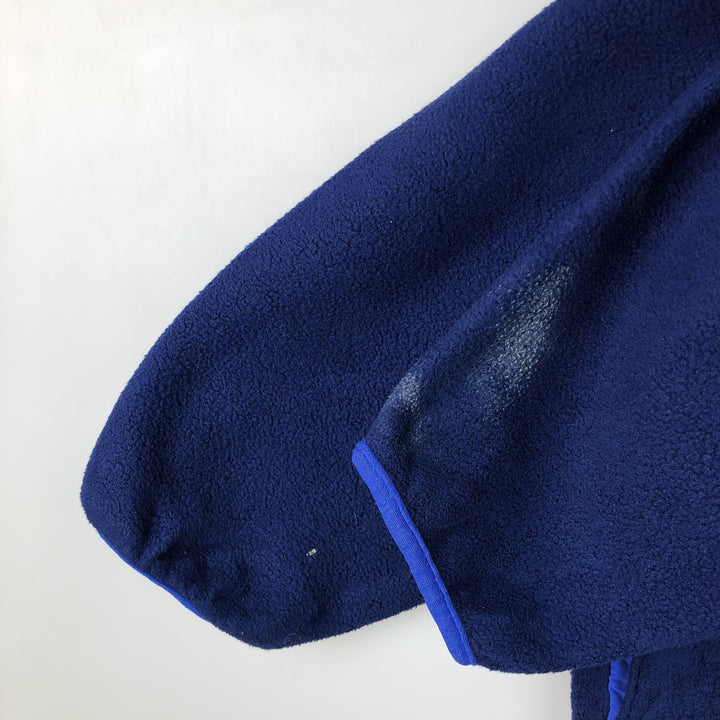 90'S LLBean Half-Snap Fleece Pullover, Men's XL, Vintage unclear navy blue type Vintage Second Hand