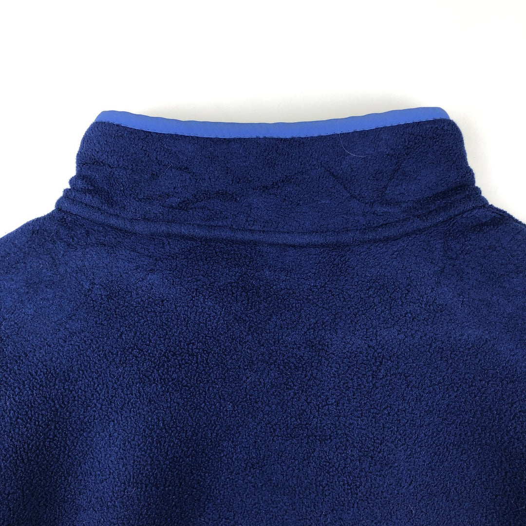 90'S LLBean Half-Snap Fleece Pullover, Men's XL, Vintage unclear navy blue type Vintage Second Hand