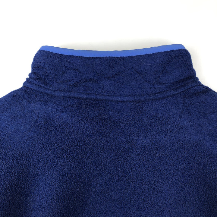 90'S LLBean Half-Snap Fleece Pullover, Men's XL, Vintage unclear navy blue type Vintage Second Hand