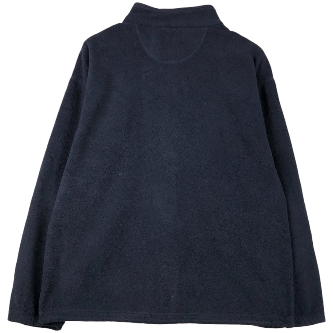 Ralph Lauren CHAPS fleece jacket, men's size XL polyester navy blue type Vintage Second Hand