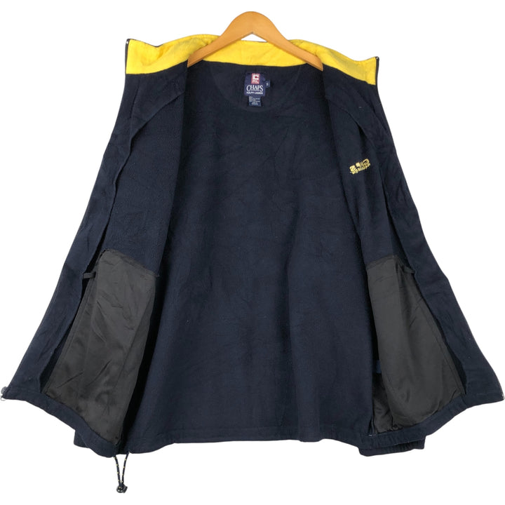 Ralph Lauren CHAPS fleece jacket, men's size XL polyester navy blue type Vintage Second Hand