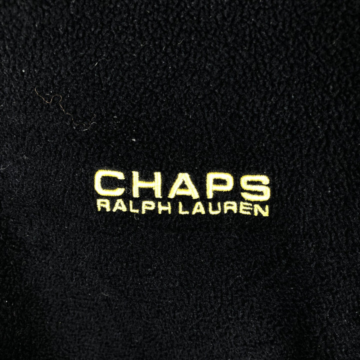 Ralph Lauren CHAPS fleece jacket, men's size XL polyester navy blue type Vintage Second Hand