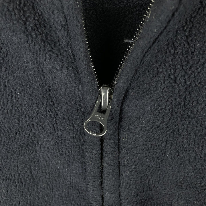 Ralph Lauren CHAPS fleece jacket, men's size XL polyester navy blue type Vintage Second Hand