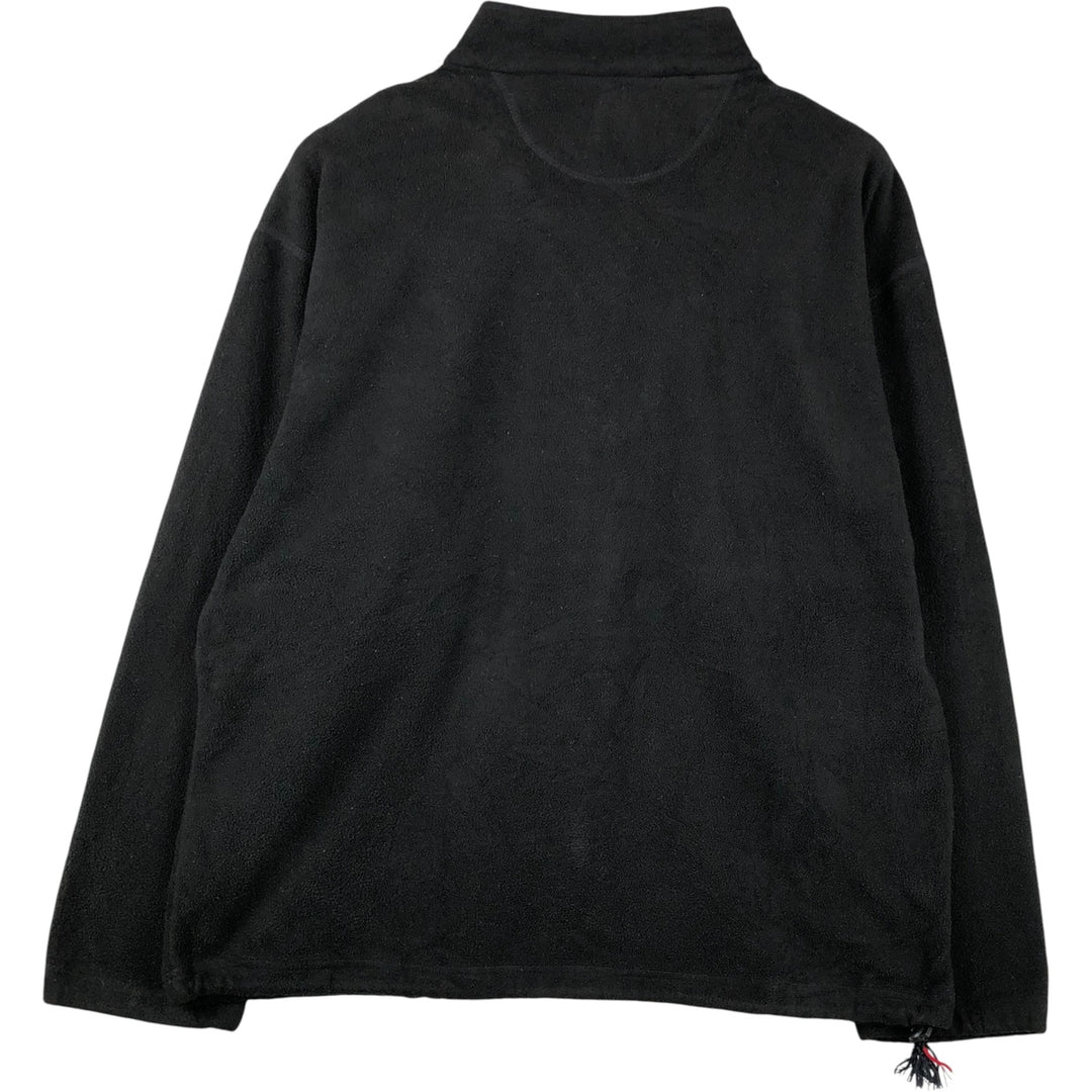 Ralph Lauren CHAPS fleece jacket, men's size XL polyester black type Vintage Second Hand