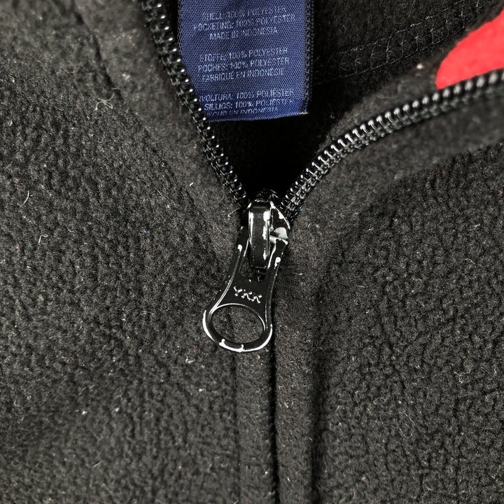 Ralph Lauren CHAPS fleece jacket, men's size XL polyester black type Vintage Second Hand