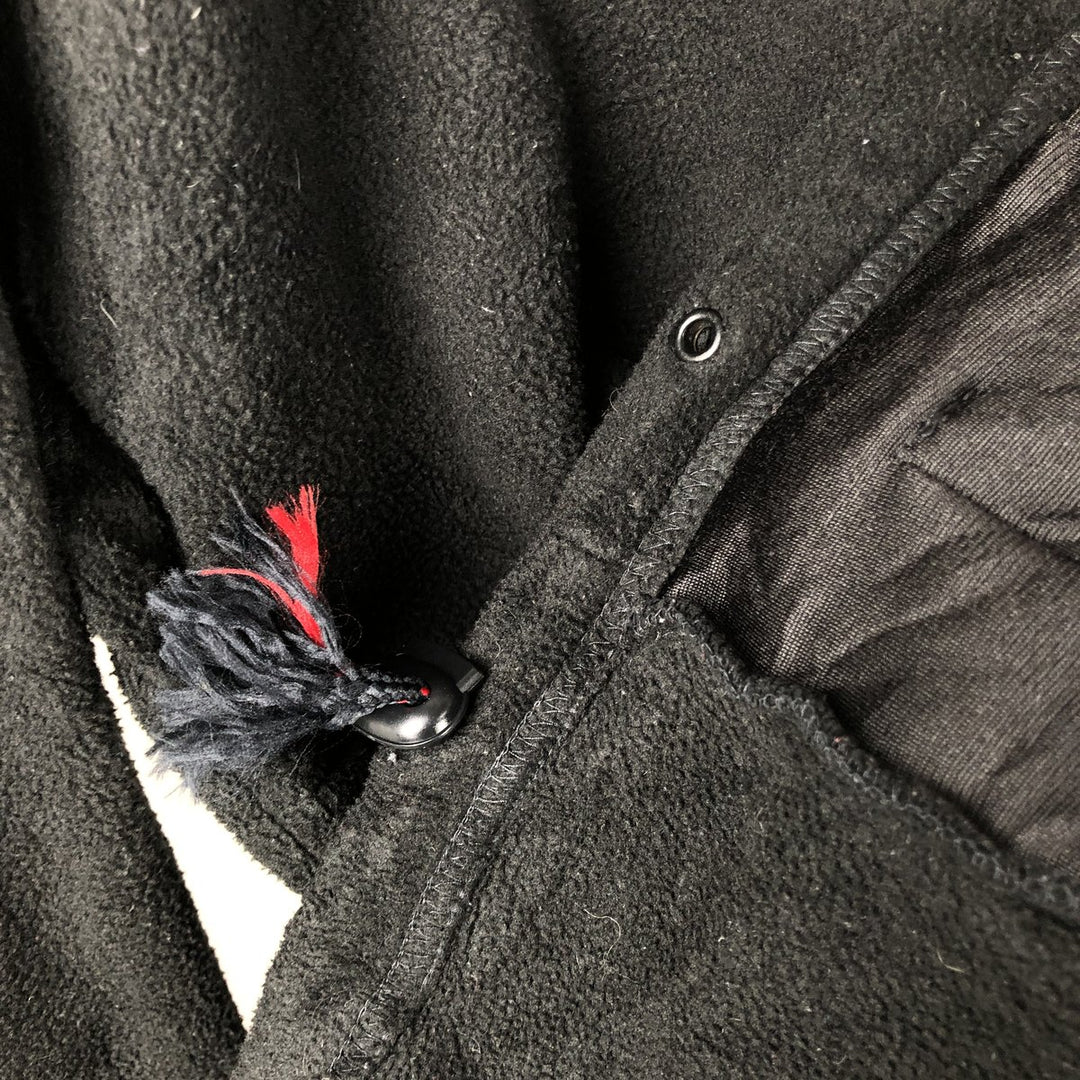 Ralph Lauren CHAPS fleece jacket, men's size XL polyester black type Vintage Second Hand