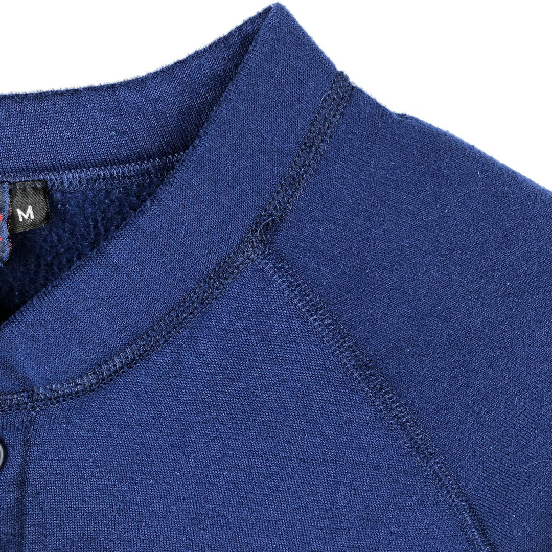 Vintage 80s-90'S Patagonia Capilene Henley Fleece Pullover, Made in USA, Men's Medium polyester navy blue type Vintage Second Hand