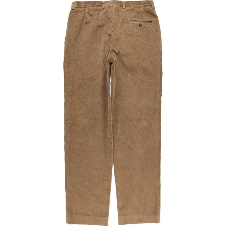 COMOSA One-Pleat Corduroy Pants, Men's Size W34 (approx.) cotton beige type brown Vintage Second Hand