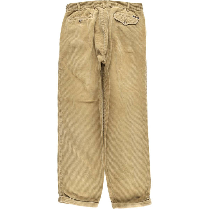 GANT Two-pleat Wide Rib Corduroy Pants, Men's, Size W33 cotton Beige type Vintage Second Hand