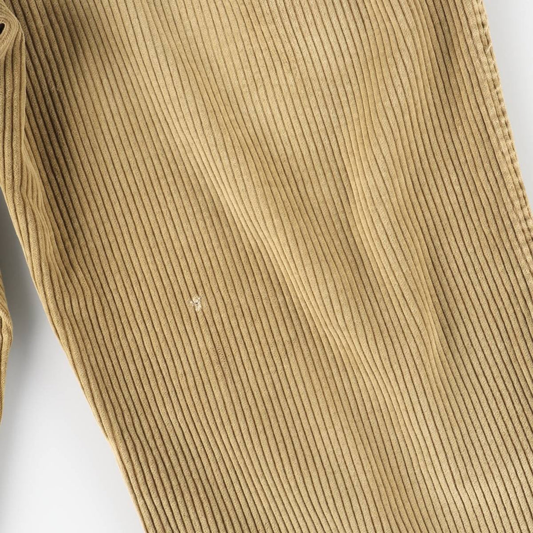 GANT Two-pleat Wide Rib Corduroy Pants, Men's, Size W33 cotton Beige type Vintage Second Hand