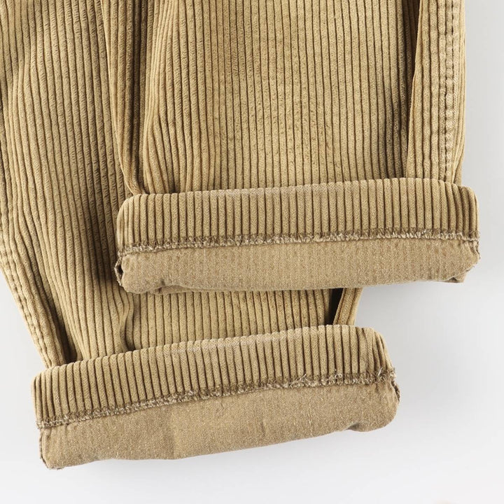 GANT Two-pleat Wide Rib Corduroy Pants, Men's, Size W33 cotton Beige type Vintage Second Hand