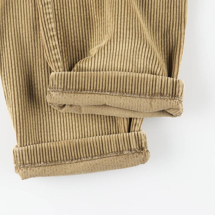 GANT Two-pleat Wide Rib Corduroy Pants, Men's, Size W33 cotton Beige type Vintage Second Hand