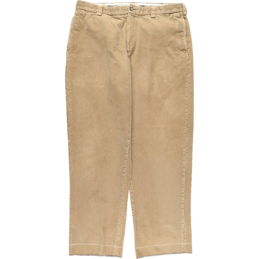 90s-00'S Vintage LLBean Classic Fit Corduroy Pants, Men's, Size W37 cotton Beige type Vintage Second Hand